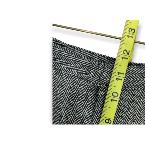 Vintage 90's Salem Micro Fishbone Wool Blend Pants Size 11 / 12 - Picture 10 of 11